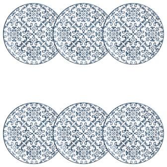 10 Strawberry Street Mediterranean Blue Dinnerware