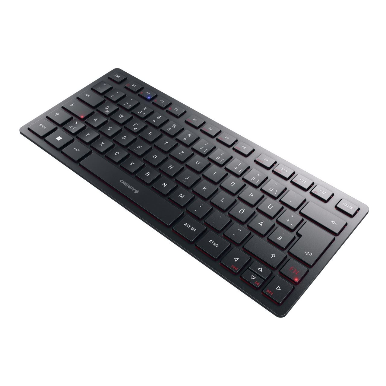 CHERRY KW 9200 Mini USB 2.4GHz Bluetooth Deutsch schwarz (kabellos)