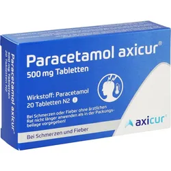 Paracetamol Axicur 500 mg Tabletten 20 ST