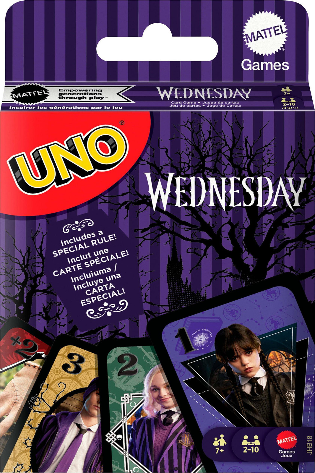 Mattel Games UNO Wednesday Kaartspel voor de hele familie