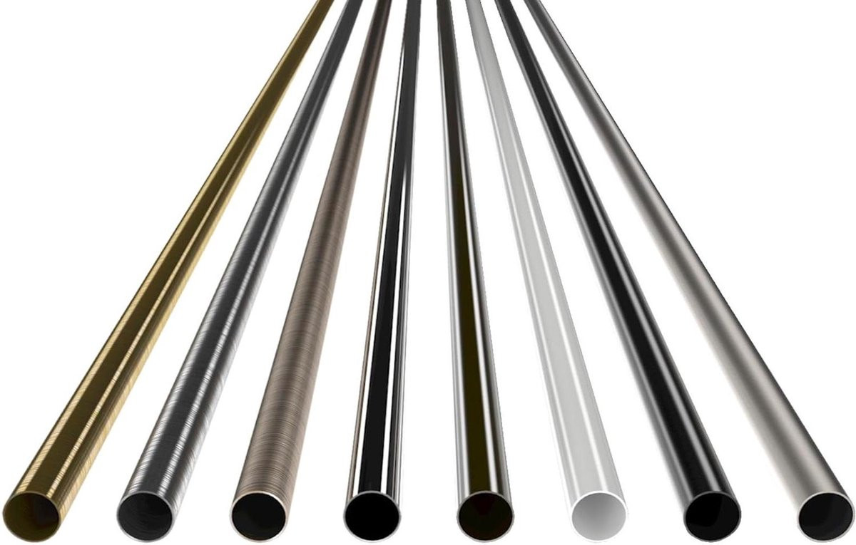 Koperen metalen gordijnroede buis voor vensterdecoratie, 160 cm