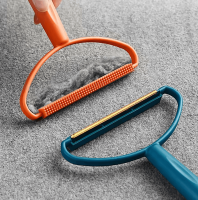 Uplift Curations Portable Lint Remover Brush Reusable Pet Hair & Fabric Shaver For Clothes orange 1pc