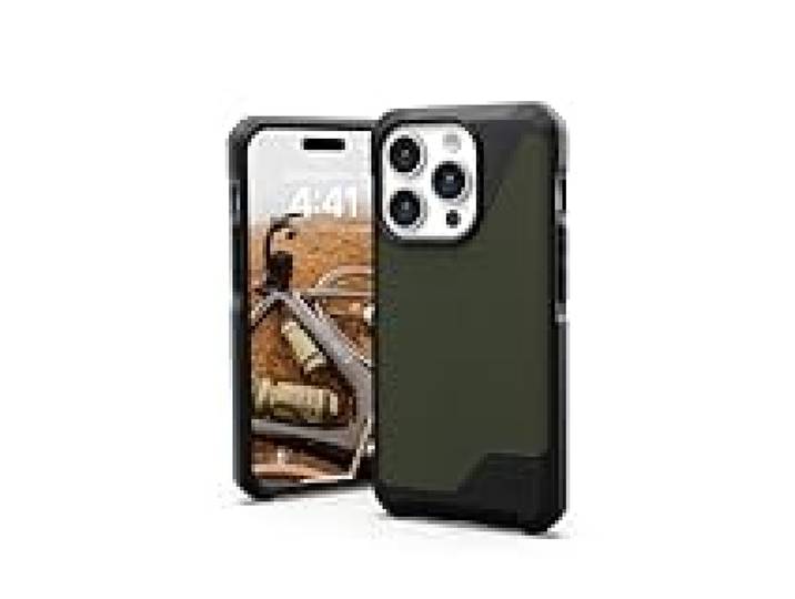 URBAN ARMOR GEAR UAG Coque compatible avec iPhone 15 Pro 6,1 Metropolis LT Kevlar Olive Aimant intégré compatible avec MagSafe Charging Coque de protection robuste de qualité militaire résistante aux