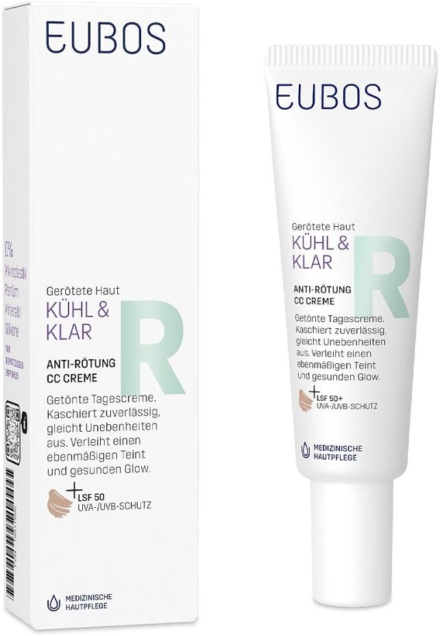 Eubos Kühl & Klar Anti-rötung Cc Creme Lsf 50 30ml
