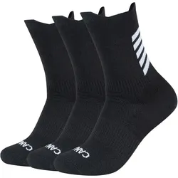 3er Pack camano Performance Light Crew Trainingssocken 9999 - black 35-38