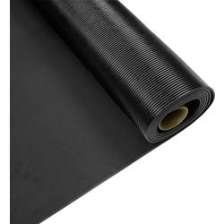 DEFENDER by Adam Hall Fine-Ribbed Mat 1m x 2m Kabelmatte Schwarz 85900M