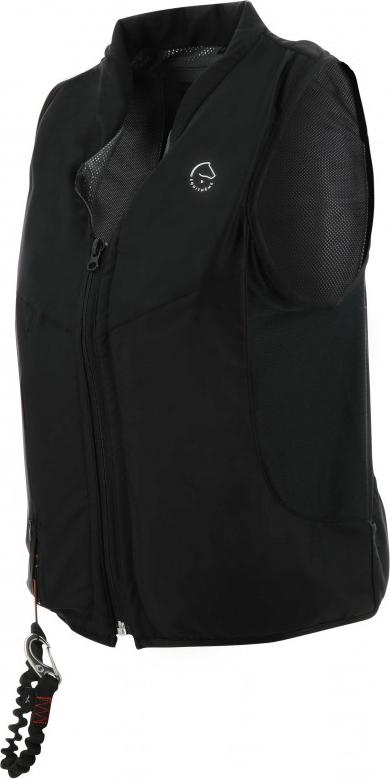 Equitheme Airsafe Airbag Kinder Sicherheitsweste, Farbe:schwarz, Größe: junior L