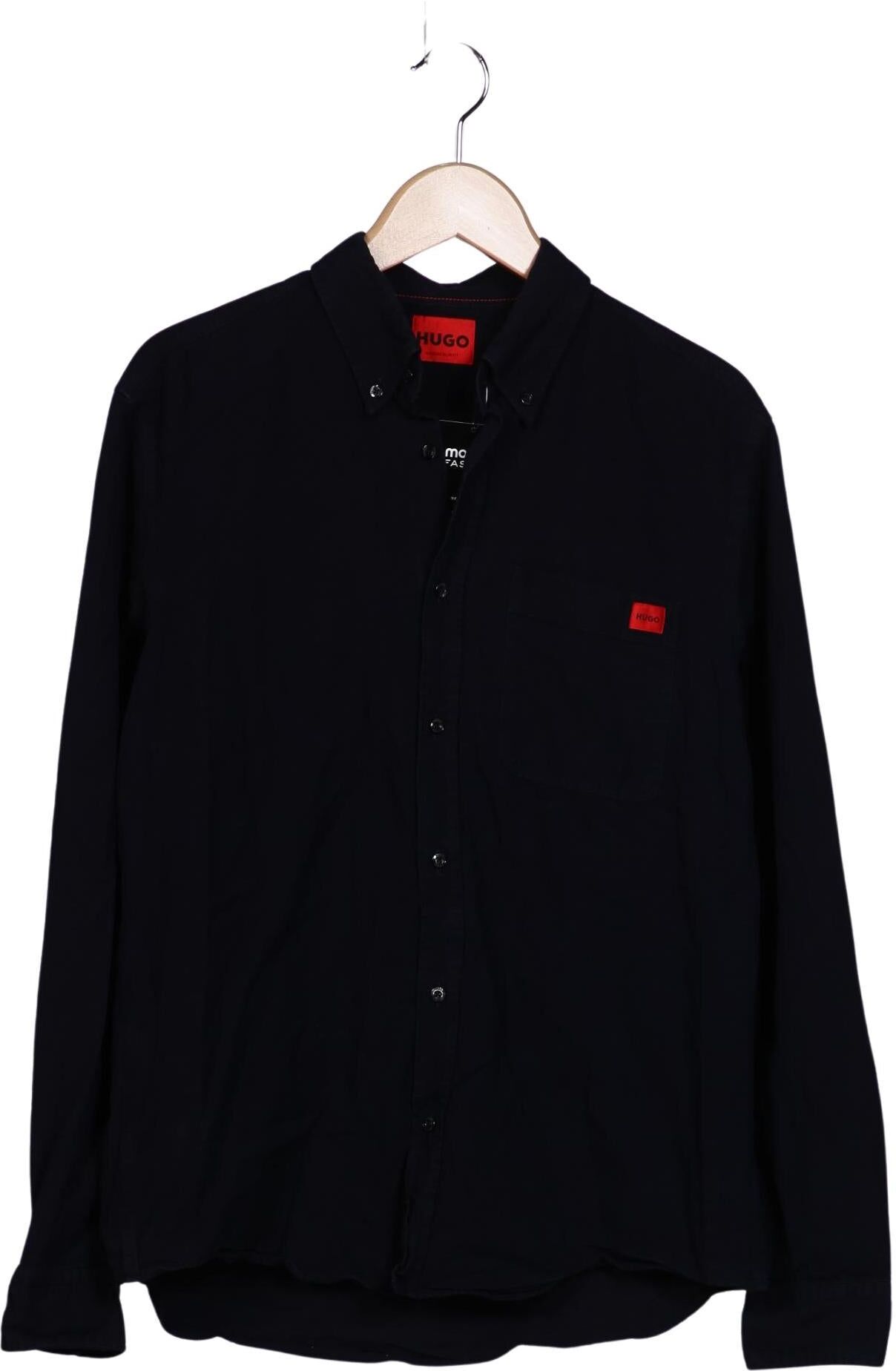 Hugo by Hugo Boss Herren Hemd, Marineblau, Gr. M, Baumwolle - Second Hand
