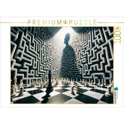 CALVENDO Puzzle Labyrinth des Geistes: Schachmatt im Irrgarten der Entscheidungen | 1000 Teile Lege-Größe 64x48cm Foto-Puzzle für glückliche Stunden
