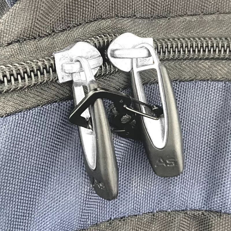 INF Mini-S-förmige Eisenkarabiner mit Verriegelung – 8er-Pack, Schwarz