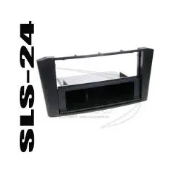 ACV 281300-06 1-DIN ISO Radioblende mit Ablagefach Toyota Avensis (T25) schwarz