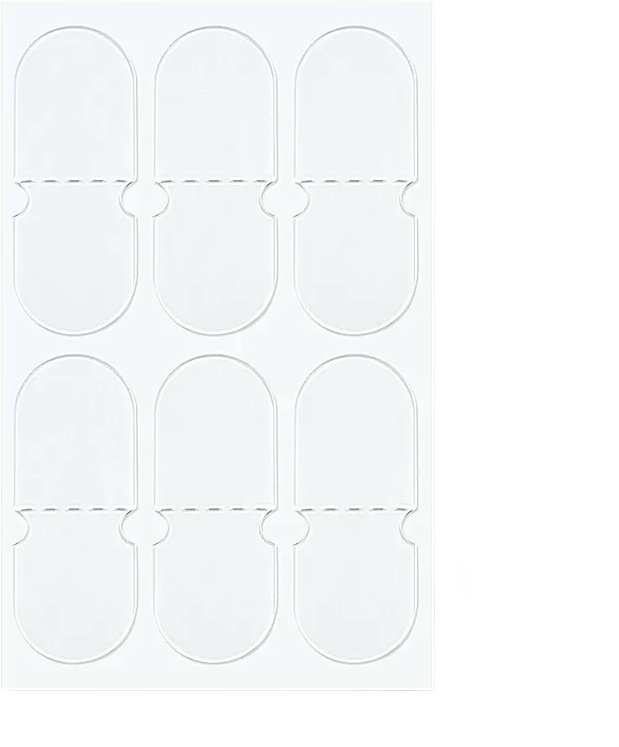 INF Unsichtbare Ohraufkleber, Ohrband – 10 Blatt Matt