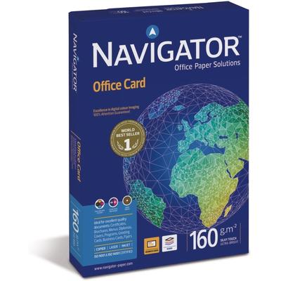 Navigator Office Card A4 160g/qm weiß VE=5x250 Blatt