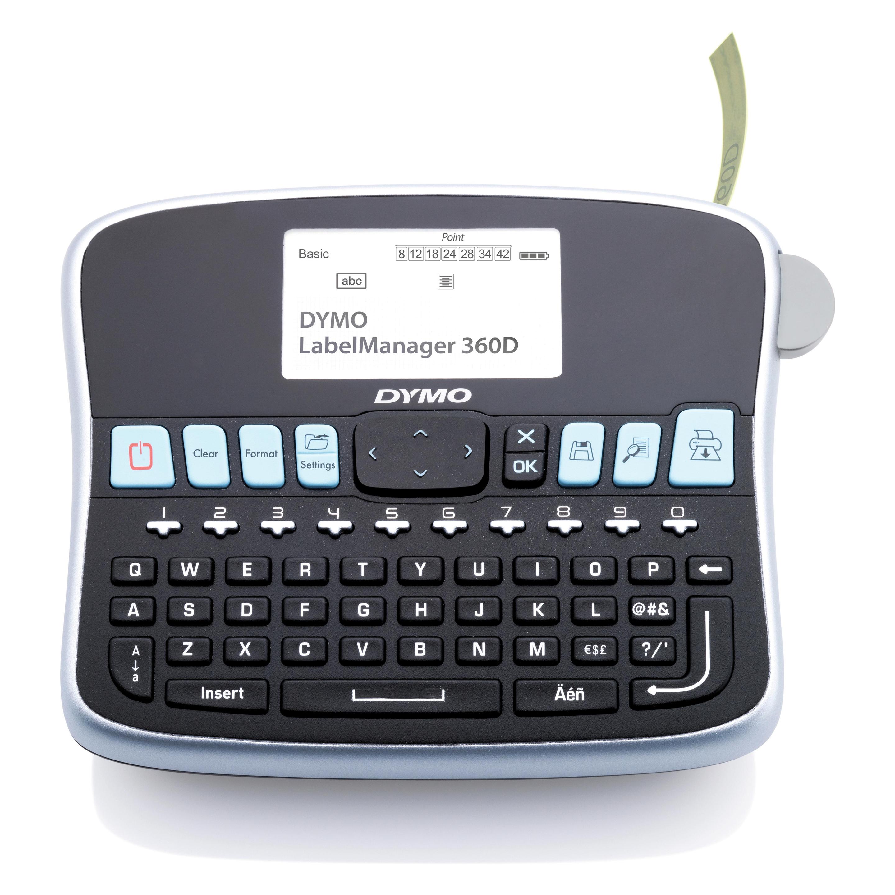 Dymo LabelManager 360D 6/9/12/19 mm -Bänder Qwertz EU (S0879520)