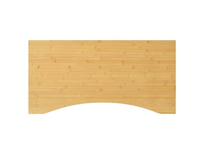 GBCDSWBR Bambus Schreibtischplatte 110x55x4 cm Tischplatte Ersatzplatte Geschwungene Vorderkante, Vielseitig einsetzbar, Pflegeleichte Oberfläche