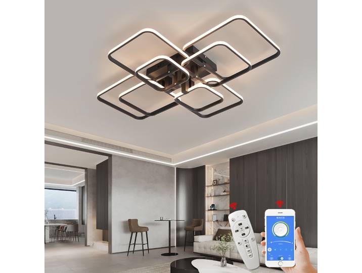 Lampes de lustre LED modernes NEO Gleam pour salon, chambre à coucher, bureau, AC90-260V, luminaires de lustre d'intérieur à LED