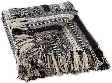 DII Braided Stripe Decorative Throw