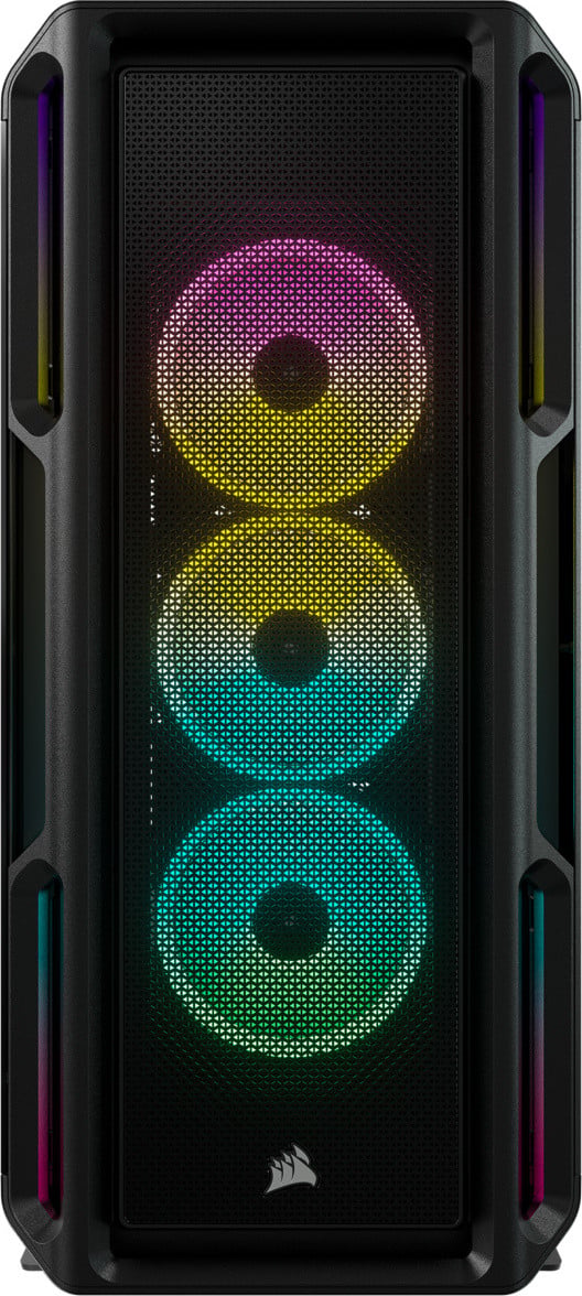 Corsair iCUE 5000T RGB PC-behuizing met gehard glas, Zwart