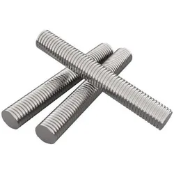 RS PRO, Zubehör Befestigungstechnik, M8 Gewindestange Weichstahl 200mm, Gewindelänge 200mm Finish Verzinkt 4.6