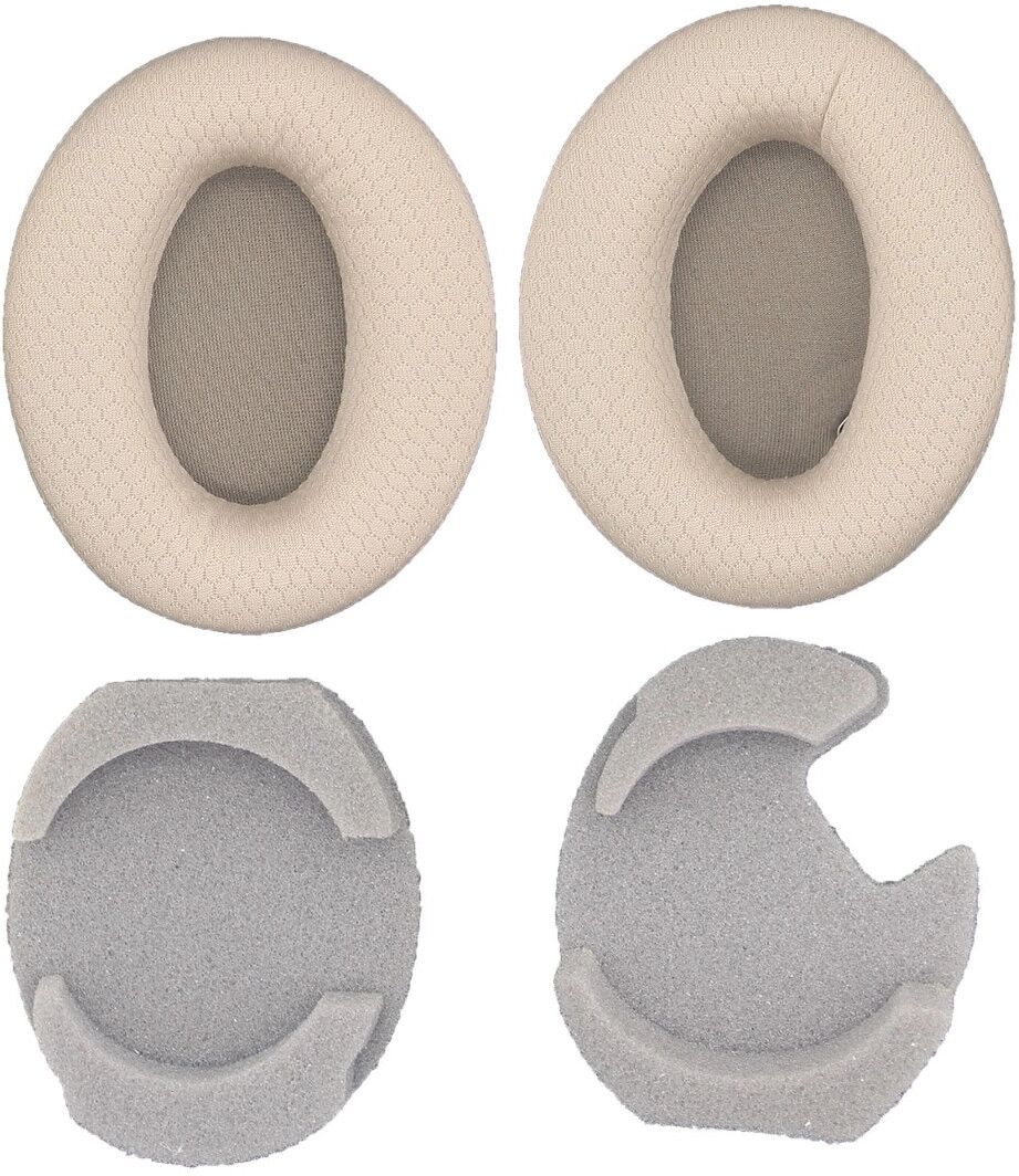 INF Couvre-oreilles en maille, compatible avec Sony WH-1000XM4 - Housse respirante de remplacement, tissu mesh doux, lot de 2 Marron