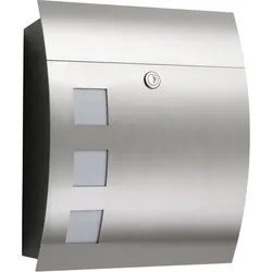 CMD, Briefkasten, Briefkasten, Edelstahl Typ 46 (14 x 31 x 40 cm)