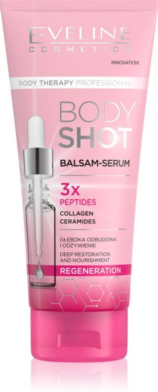 Eveline Cosmetics Body Shot 3x Peptides baume régénérant pour peaux très sèches 200 ml
