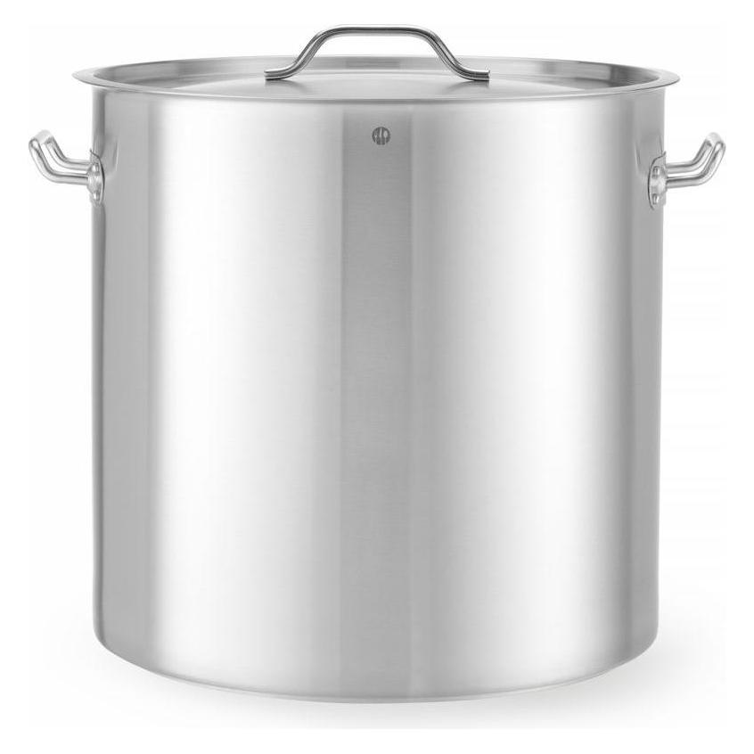 Hendi Bratentopf mit Deckel 71 l 450x450 mm Budget Line (Bräter + Schmortopf, Kochtopf, Edelstahl, 45 x 52 cm) (834909)