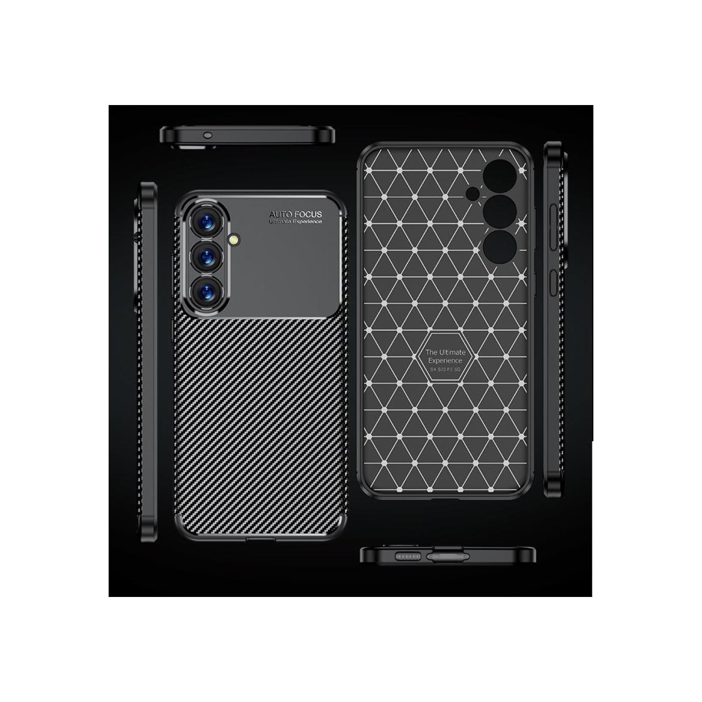 Screenguard Samsung Galaxy S23 FE Hülle Carbon Design TPU Case (Samsung Galaxy S23 FE) (00033318)