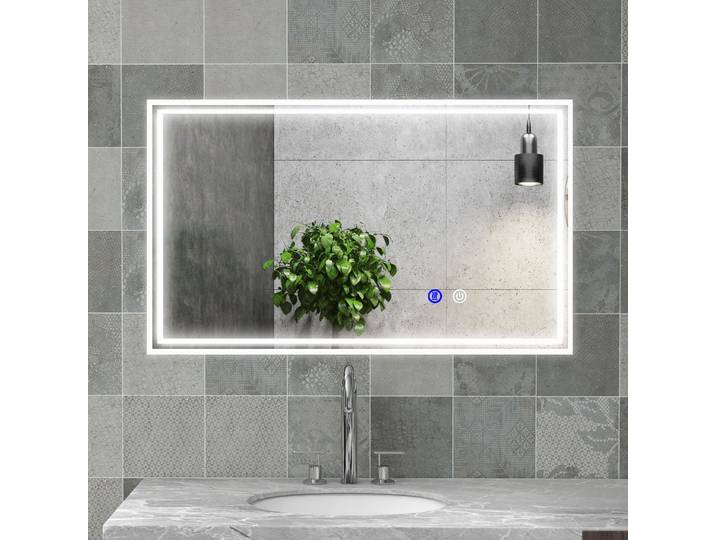 kleankin Miroir LED Salle Bain Rectangulaire 100x60cm