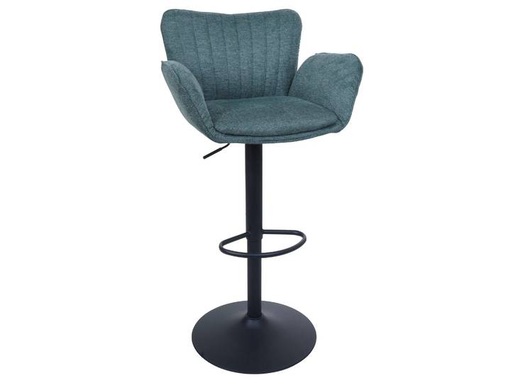 Tabouret De Bar Hwc-m67\, Tabouret De Bar Pivotant\, Avec Accoudoirs Et Repose-pieds\, Tissu/textile\, F
