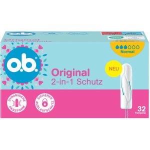 o.b. Tampons Original 2-in-1 Schutz, Normal, aus Viskose, 32 Stück