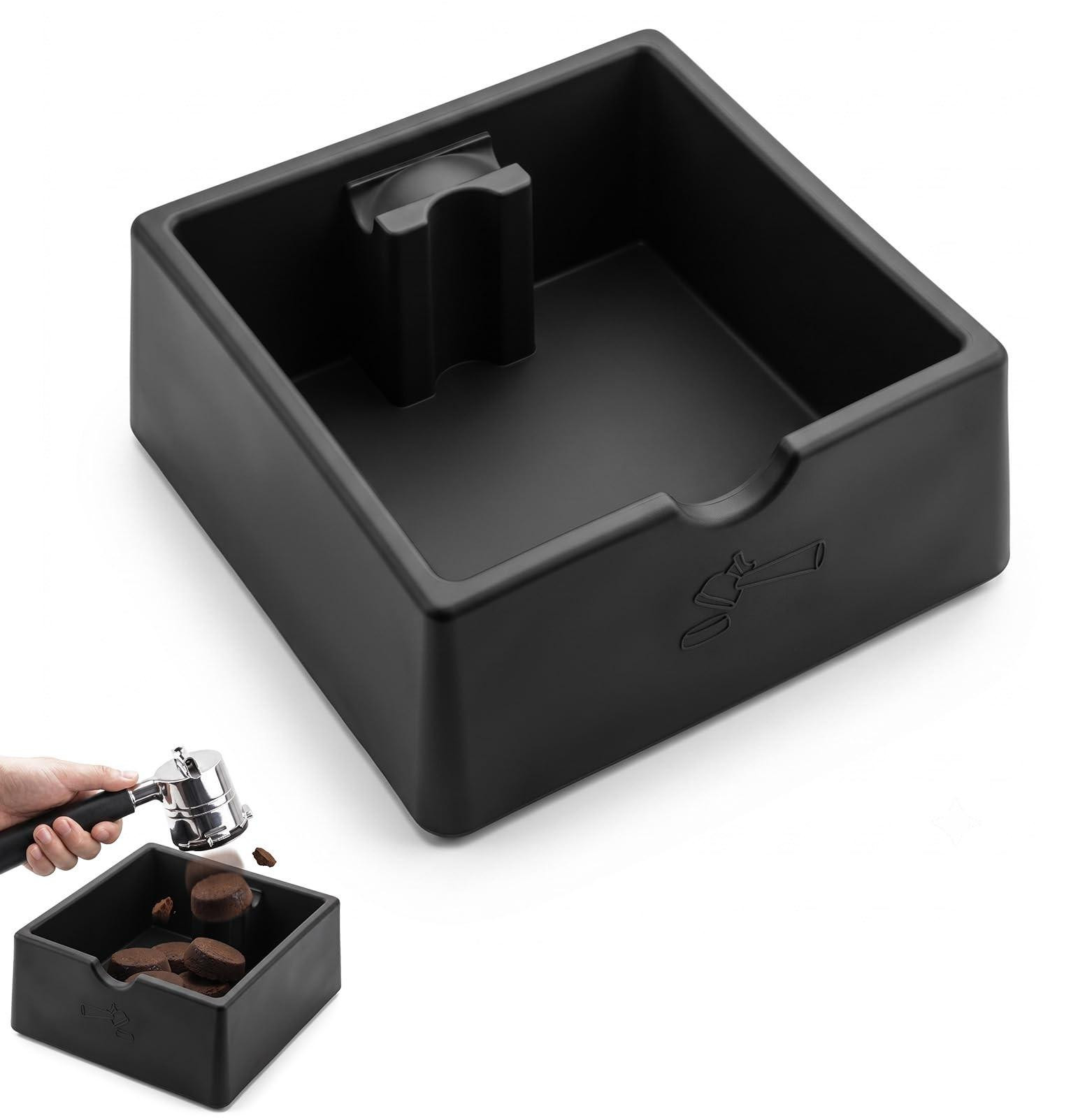 Merkloze Siliconen Espresso Afklopbak - Geluiddempend & Antislip voor Koffiedik