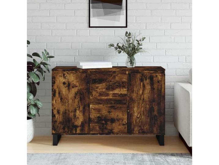 vidaXL Sideboard vidaXL Sideboard Räuchereiche 101,5x35x70 cm Holzwerkstoff