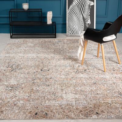 KALATY Earth Tones/Pewter Transitional Area Rug