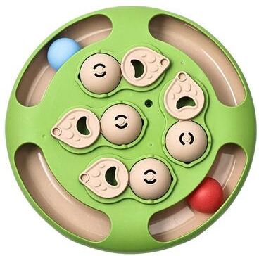 Uplift Essentials Interactive Turntable Smart Cat Puzzle & Slow Feeder round Ball Green