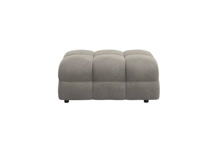 Design Sitzpouf „Kendal“ Samt Dunkelgrau Chosen by Bloomingloft