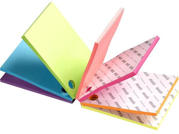 Stick'N Select Notes Cube, 101x76 Mm, Neonfarver