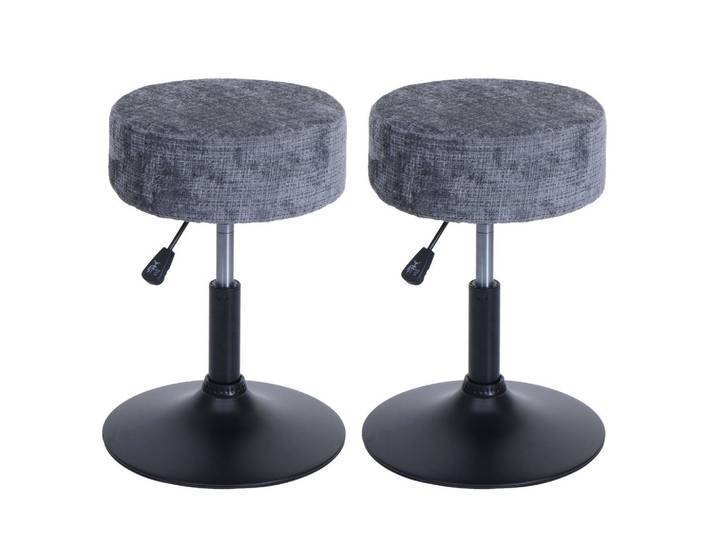 HOCKER Grau 2er-Set