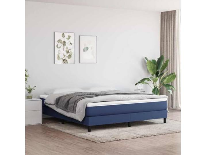 Taschenfederkernmatratze Mittel Blau 160x200x20 cm Stoff Atmungsaktiver Stoff,mittelfeste Unterstützung,für Rücken- und Bauchschläfer,langlebig