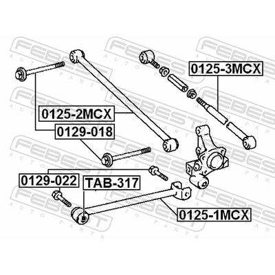 FEBEST Lenker, Radaufhängung 01252mcx vor der Achse für TOYOTA