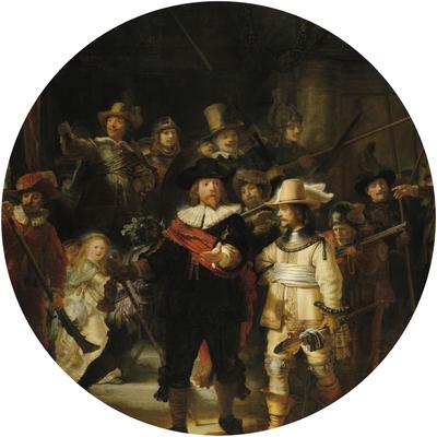 Wandtattoo ART FOR THE HOME "Die Nachtwache Rembrandt", bunt (mehrfarbig), Menschen, PVC, Wandtattoos, Wandtattoo