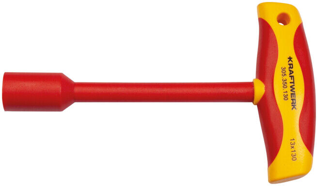 Kraftwerk Clé à douille T-Handle Tournevis 13mm VDE (305.350.130)