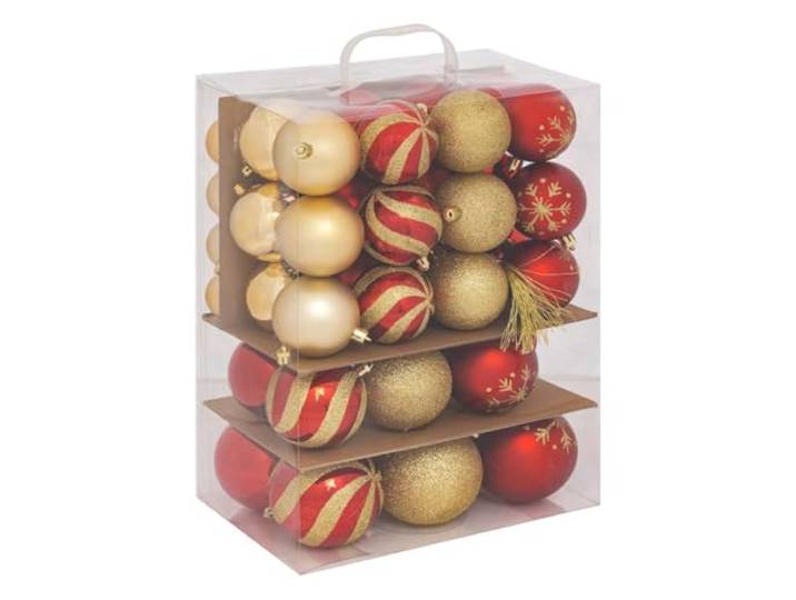 Atmosphera - Set aus 60 Kugeln d.assortiert polystyrol rot und Gold