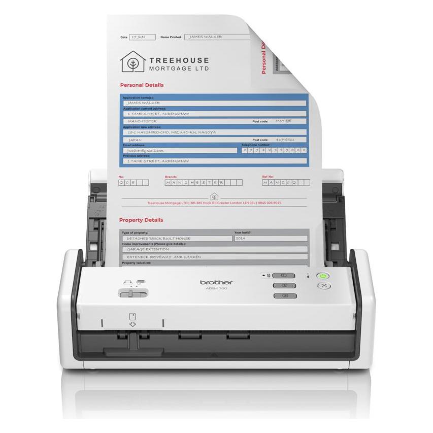 Brother Scanner ADS-1300 Duplex-Dokumentenscanner (USB) (ADS1300UN1)