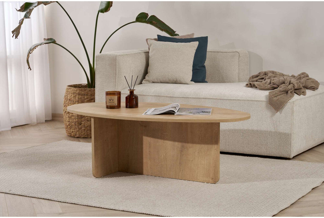 17 Stories Tatjana Coffee Table Oak 40cm H X 120cm W X 65cm D
