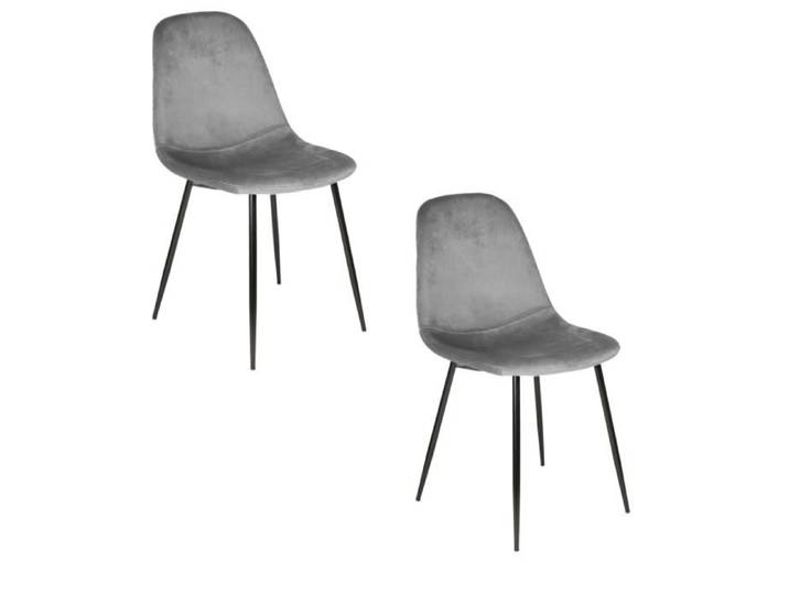 CHAISE VELOURS COTELE GIULIA GRIS