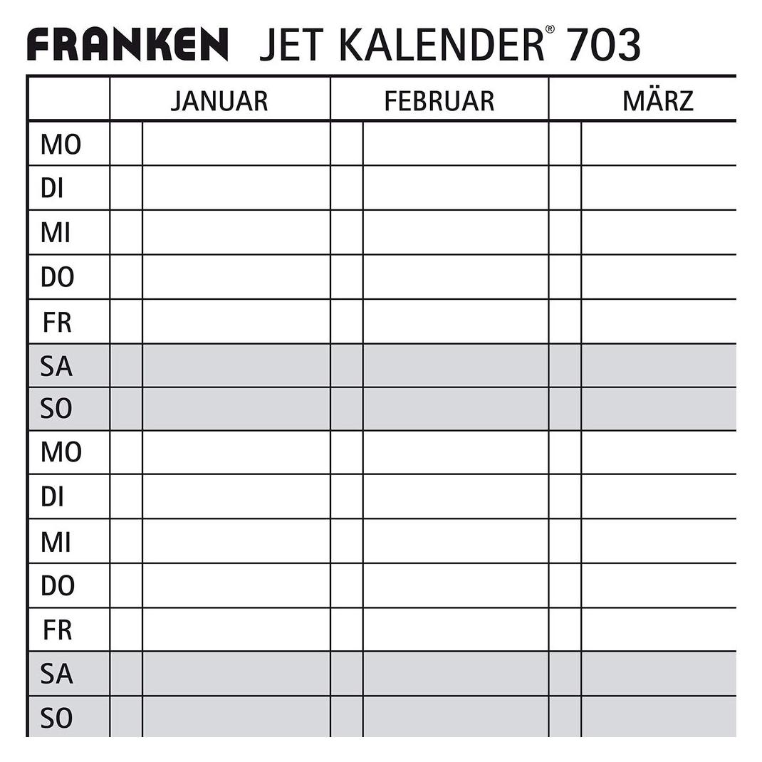 Franken Datumsstreifen selbstklebend (DS703A)