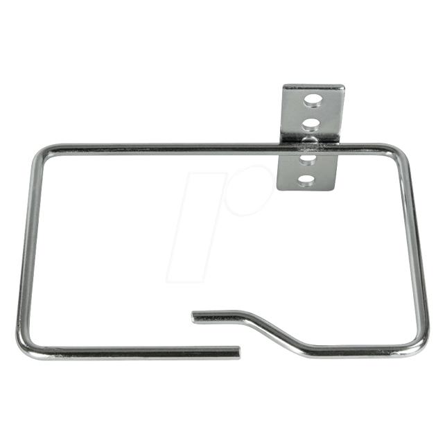 LogiLink Kabelführungsbügel, Stahl, 140 x 100 mm, verzinkt mit seitlich versetzter Montageplatte, 1 HE (OR112N)