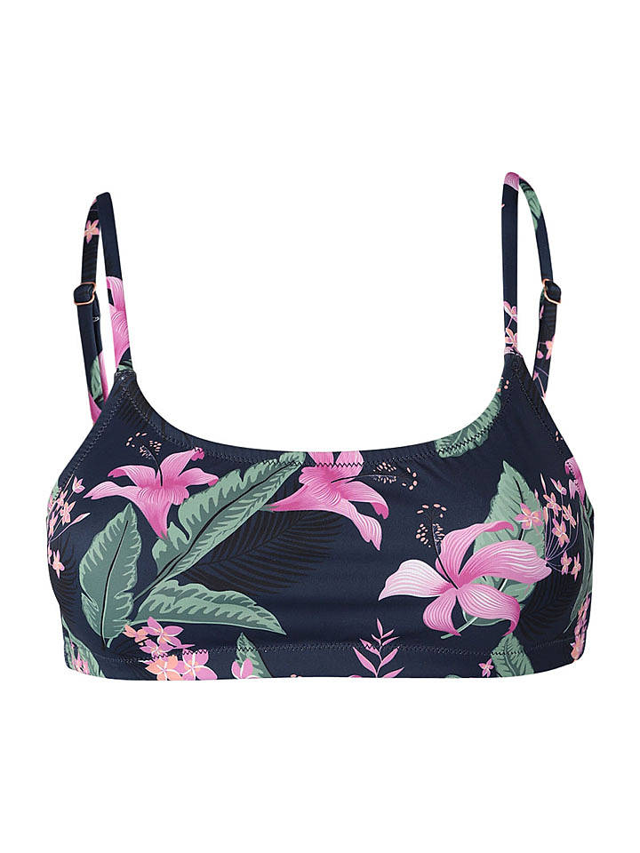 Brunotti Bikini-Oberteil "Cruz" in Dunkelblau/ Rosa - 40