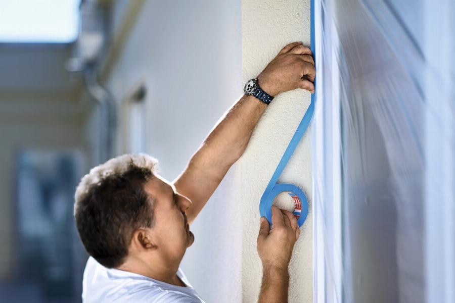 tesa Krepptape Precisie Blauw voor Buitengebruik 50 mm x 50 m